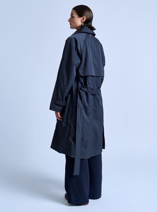  GREI. 트렌치 코트 그레이 피크드 라펠 - OTHER BRANDS