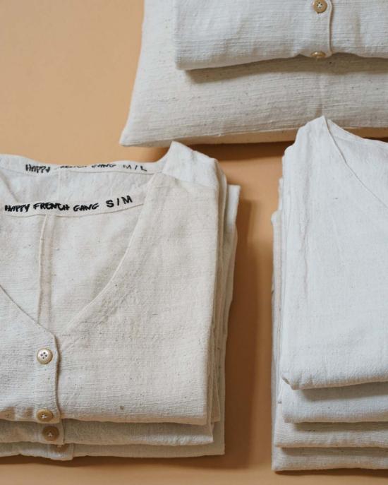  해피 프렌치 갱 점프수트 해피프렌치갱  화이트 - HAPPY FRENCH GANG