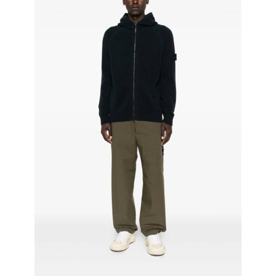  스톤 아일랜드 긴팔 티셔츠 블랙 스웨터 - STONE ISLAND