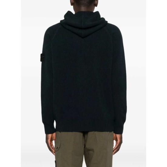  스톤 아일랜드 긴팔 티셔츠 블랙 스웨터 - STONE ISLAND