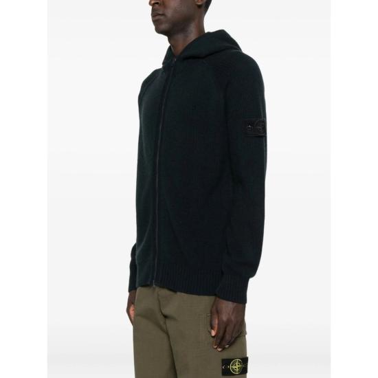  스톤 아일랜드 긴팔 티셔츠 블랙 스웨터 - STONE ISLAND