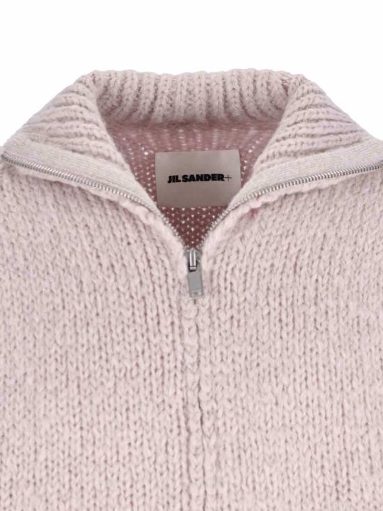  질샌더 스웨터 질 샌더 알파카 블렌드 지퍼  트와일라잇 - JIL SANDER