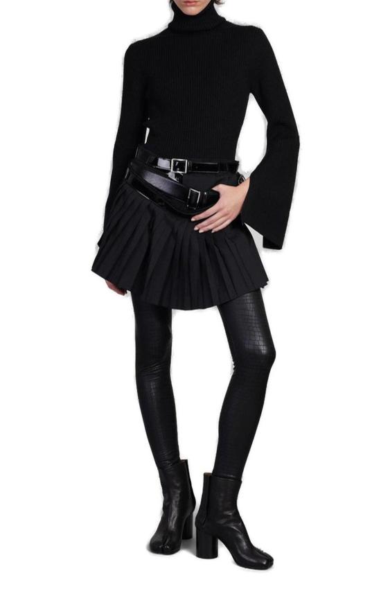  와타나베 준야 터틀넥 준야 와타나베 긴팔 골지  탑 블랙 - JUNYA WATANABE