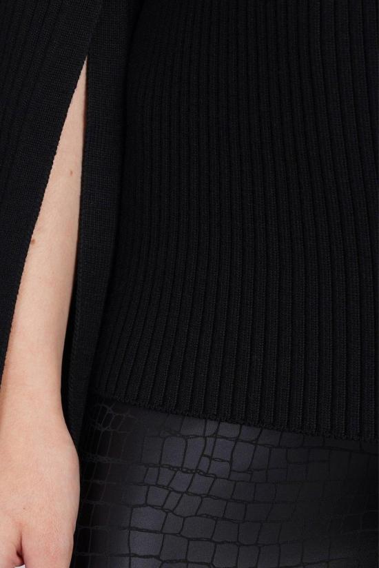  와타나베 준야 터틀넥 준야 와타나베 긴팔 골지  탑 블랙 - JUNYA WATANABE