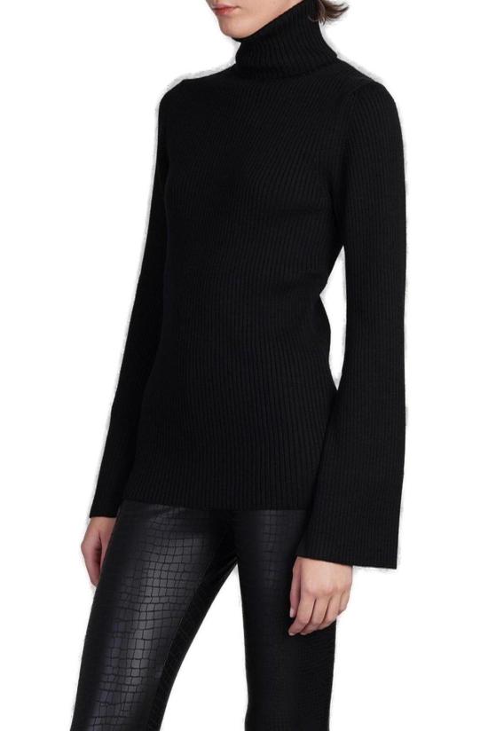  와타나베 준야 터틀넥 준야 와타나베 긴팔 골지  탑 블랙 - JUNYA WATANABE