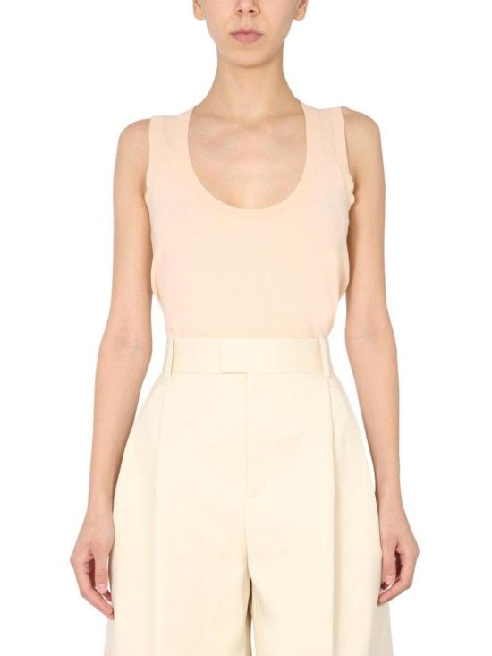  보테가베네타 민소매 티셔츠 보테가 베네타 니트 탱크탑 핑크