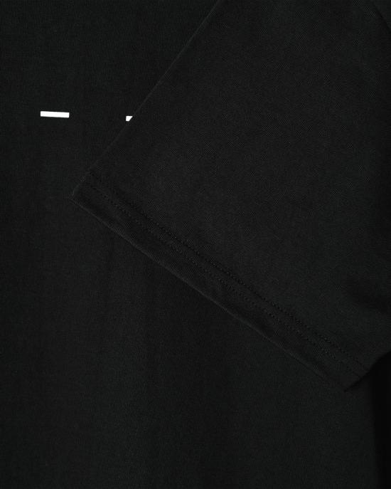  FAVRICS 반팔 티셔츠 패브릭 헤비웨이트 코튼 저지 프린팅 티셔츠 블랙 - FAVRICS