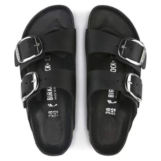 26SS 버켄스탁 샌들 ARIZONA BIG BUCKLE 1011075 BLACK Black - BIRKENSTOCK