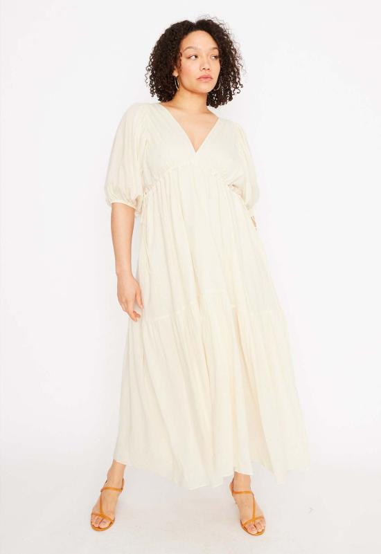  루 샤르망 롱 원피스 루프 샤르망 마젤란 드레스 내추럴 - LOUP CHARMANT