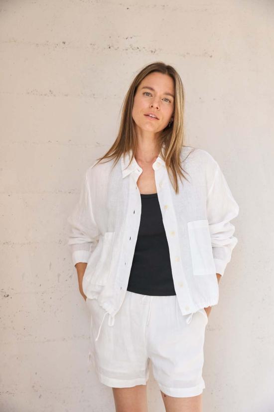  It Is Well L.A. 셔츠 리넨 쉬켓 솔트