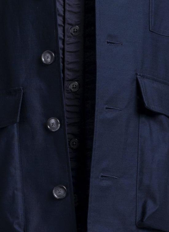  GREI. 자켓 그레이. 텀블드 크레이프 새틴 사진작가 재킷 미드나잇 블루 - OTHER BRANDS