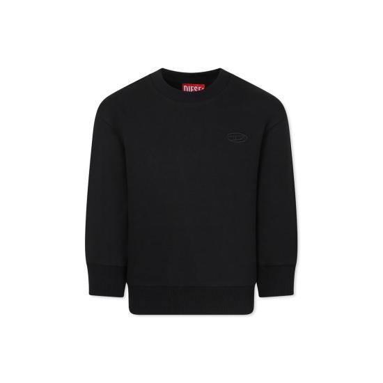  [키즈] 디젤 풀오버 키즈 스웨트셔츠 블랙 - DIESEL