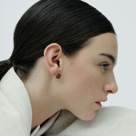  밍유왕 이어링 밍위왕 큐빅  스모키 쿼츠 - MING YU WANG