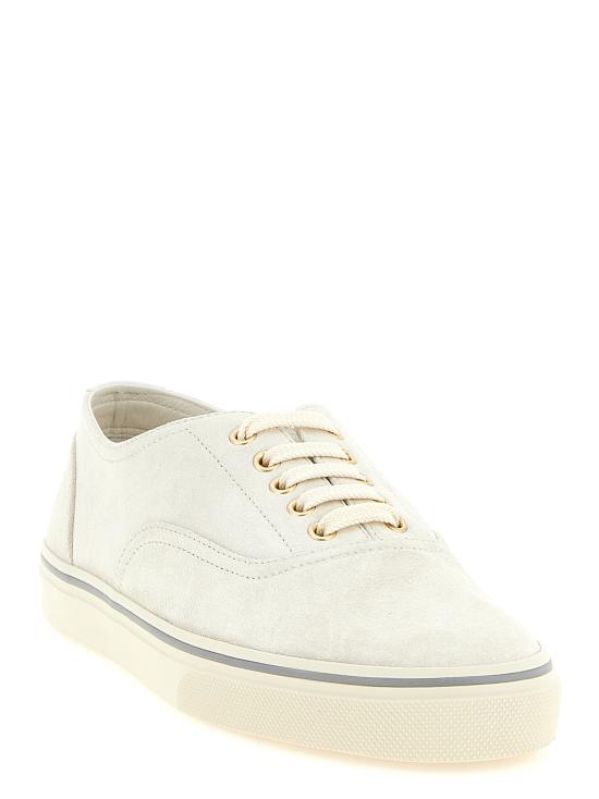 26SS 브루넬로 쿠치넬리 리버스 카프스킨 스니커즈 MZUPIGZ334CXS08 Beige - BRUNELLO CUCINELLI