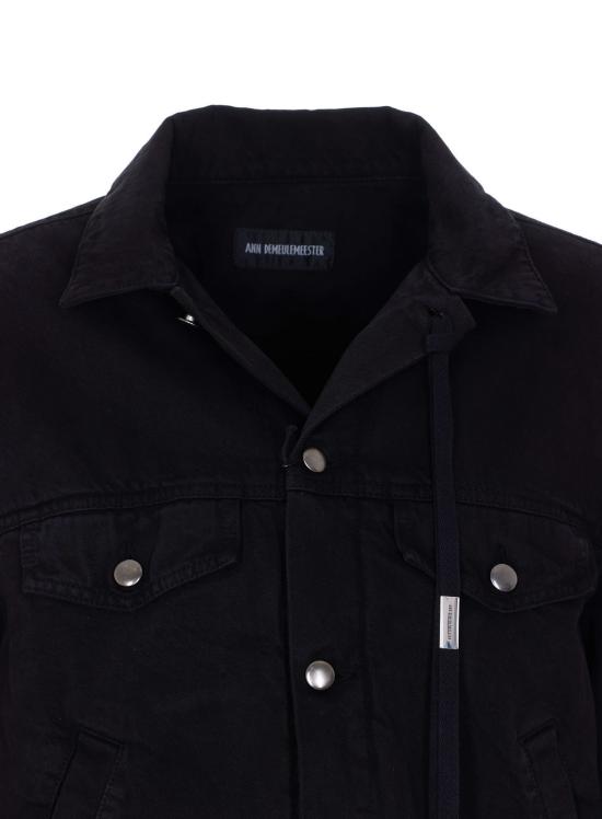  앤 드뮐미스터 데님 자켓 Ann Demeulemeester Standard Raf 데님 재킷 블랙 - ANN DEMEULEMEESTER