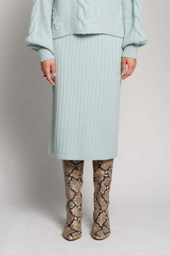  일레븐 식스 미디 스커트 피아 튜브 스커트 민트 - ELEVEN SIX