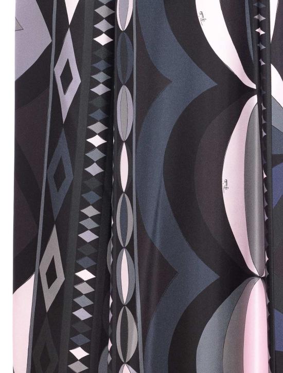  푸찌 스트레이트 팬츠 푸치 와이드 팬츠 페시 프린트 블랙 - PUCCI