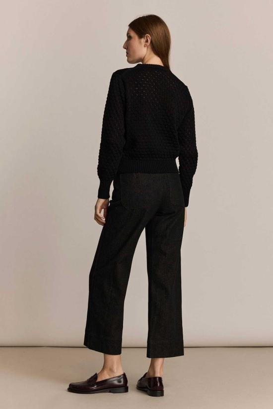  마르샤 팻모스 데님 팬츠 M.Patmos 플릿 팬츠 블랙 데님 - M.PATMOS