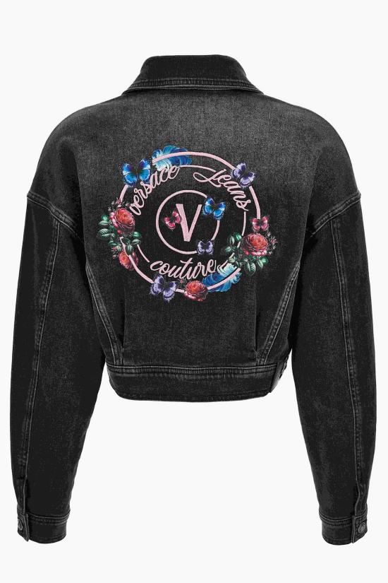  베르사체 데님 자켓 진 쿠튀르 데님 재킷 블랙 - VERSACE