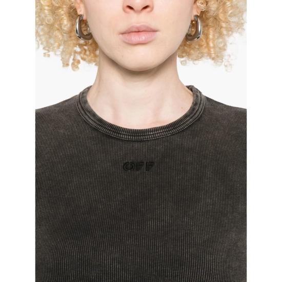  오프화이트 반팔 티셔츠 티셔츠 그레이 - OFF WHITE