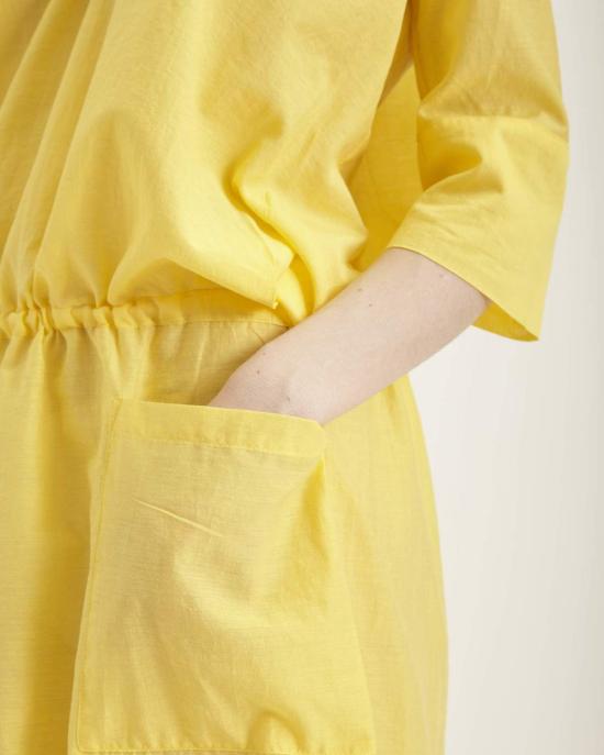  휴머노이드 롱 원피스 로자 맥시 드레스 레몬색 - HUMANOID