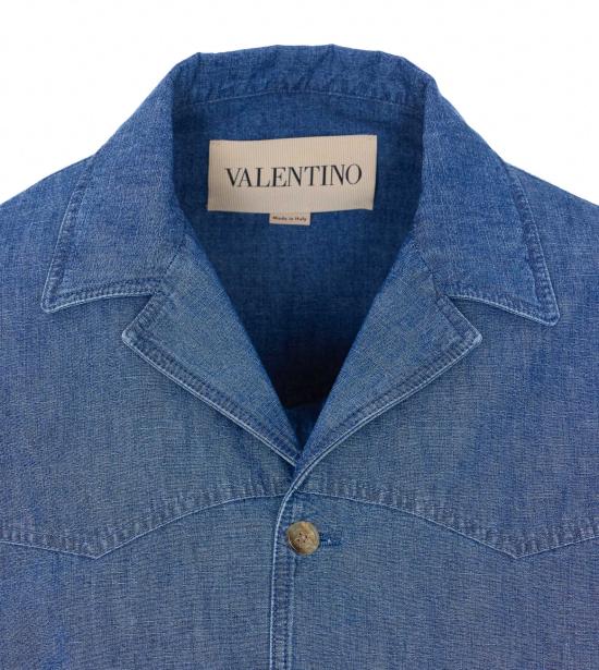 26SS 발렌티노 가라바니 반팔 셔츠 DBF20AL4 558 Blue - VALENTINO GARAVANI