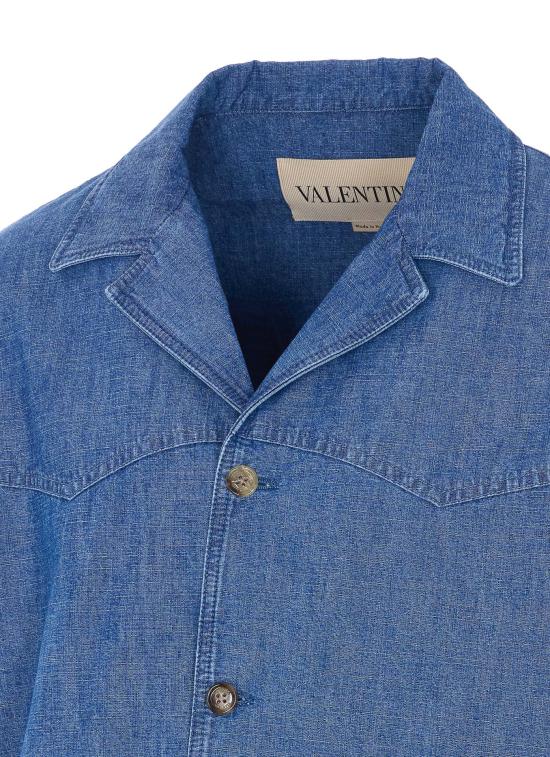 26SS 발렌티노 가라바니 반팔 셔츠 DBF20AL4 558 Blue - VALENTINO GARAVANI