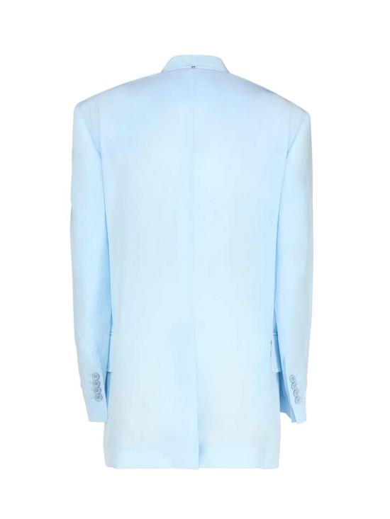  막스마라 수트 자켓 막스 마라 비스코스 소재 라이트 블루 테일러드 블레이저 - MAX MARA