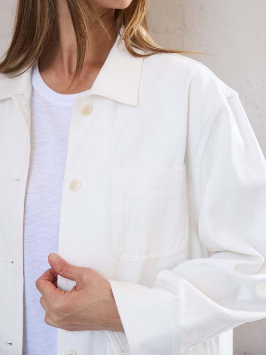  잇이즈웰 LA 봄버 자켓 잇이즈웰 L.A. 에브리데이 캔버스 워크 재킷 화이트 - IT IS WELL L.A.