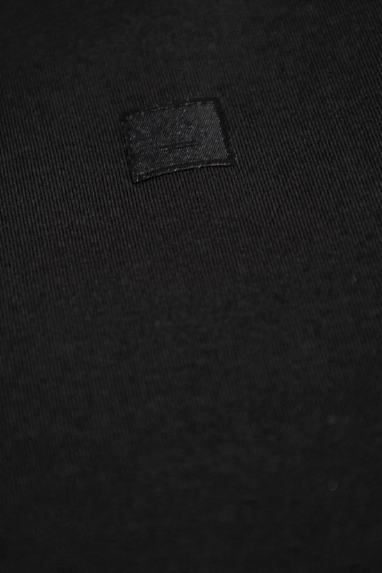  아크네 스튜디오 반팔 티셔츠 로고 블랙 탑 - ACNE STUDIOS