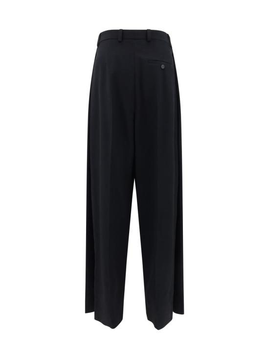  발렌시아가 스트레이트 팬츠 울  블랙 - BALENCIAGA