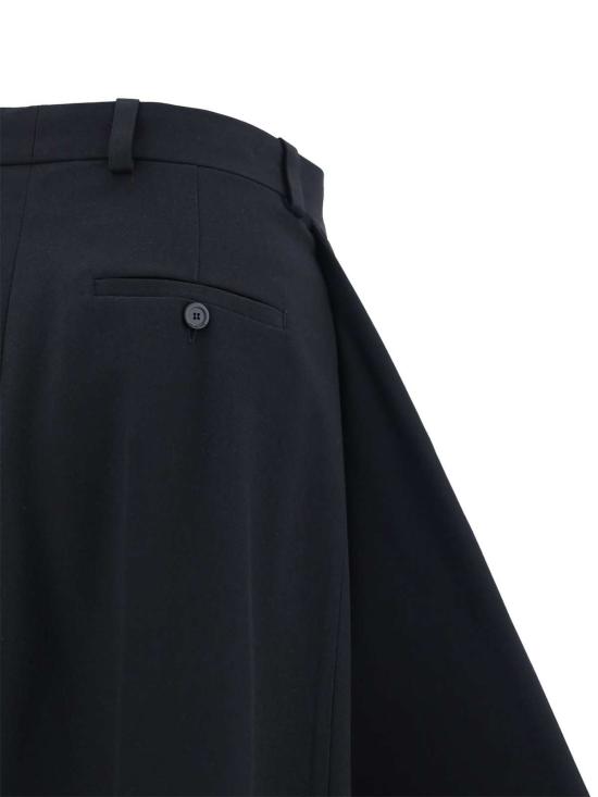  발렌시아가 스트레이트 팬츠 울  블랙 - BALENCIAGA