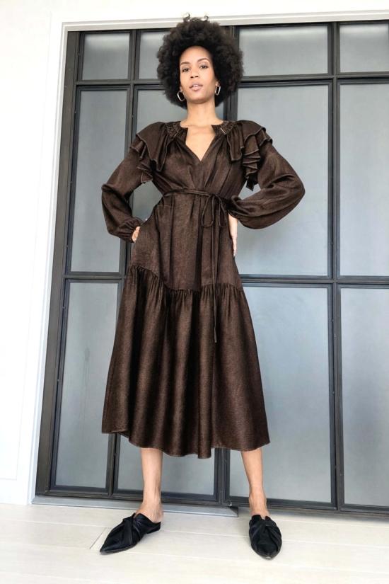  예세이트 롱 원피스 예사엣 살로메 실키 드레스 - YESAET