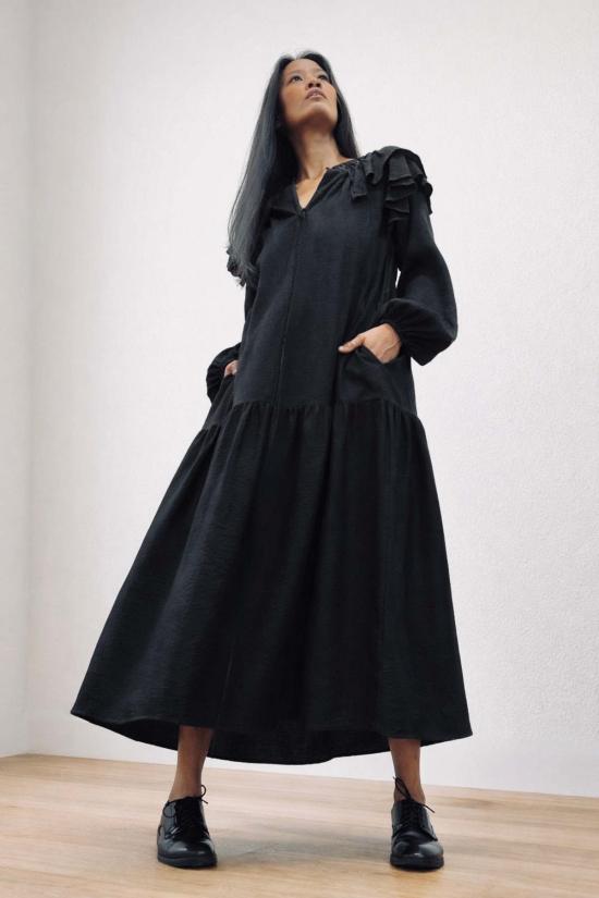  예세이트 롱 원피스 예사엣 살로메 실키 드레스