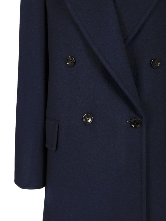  막스마라 코트 막스 마라 더블 브레스티드  블루 - MAX MARA