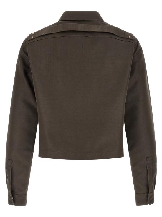 26SS 릭 오웬스 긴팔 셔츠 RU01F2742CDU78 Brown - RICK OWENS