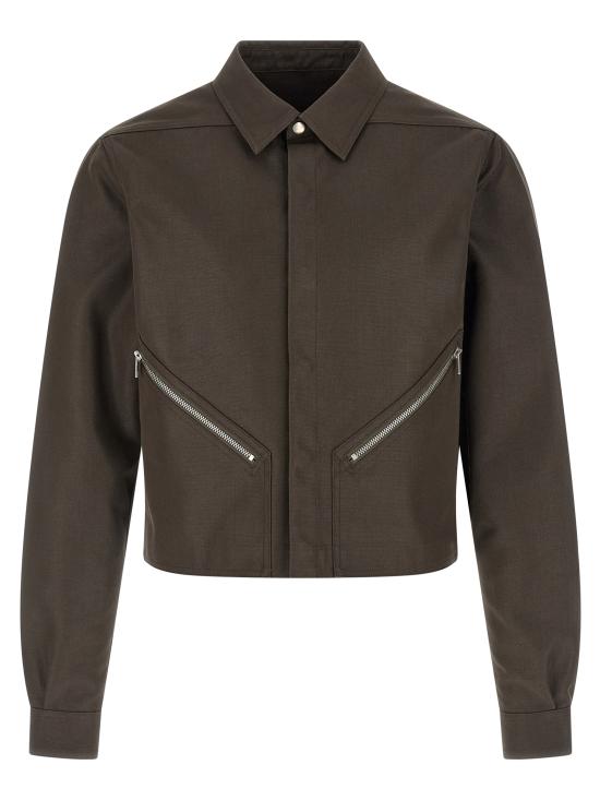 26SS 릭 오웬스 긴팔 셔츠 RU01F2742CDU78 Brown