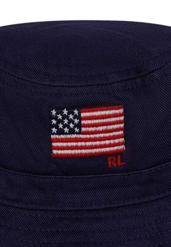  [키즈] 랄프 로렌 모자 아동용 깃발 장식 클로슈 (파란색) - RALPH LAUREN