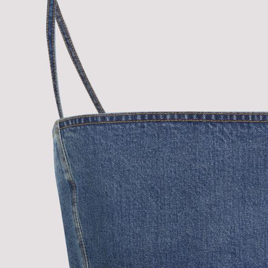  알라이아 민소매 티셔츠 알라 부스티에 탑 블루 미네랄 - ALAIA