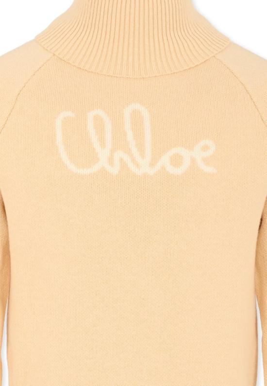  [키즈] 끌로에 풀오버 키즈 터틀넥 베이지 - CHLOE