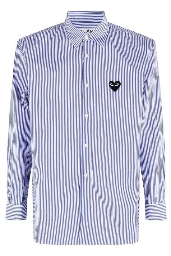  꼼데가르송 긴팔 셔츠 Comme Des Garçons 플레이  블랙 엠블럼