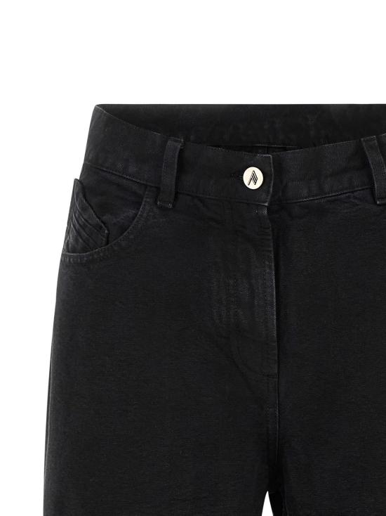  디 아티코 데님 팬츠 아티코 컷아웃 진 블랙 - THE ATTICO