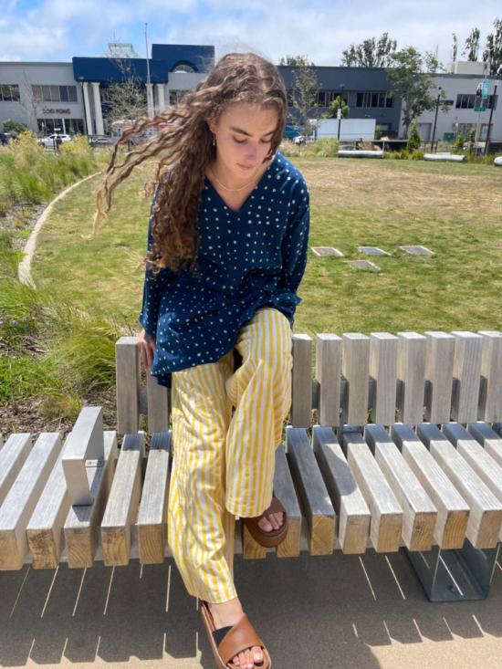  Happy French Gang 팔라초 팬츠 해피 프렌치 갱 오마르 레이  옐로우 - HAPPY FRENCH GANG