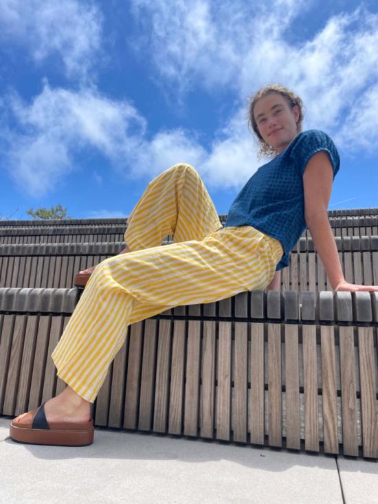  Happy French Gang 팔라초 팬츠 해피 프렌치 갱 오마르 레이  옐로우 - HAPPY FRENCH GANG