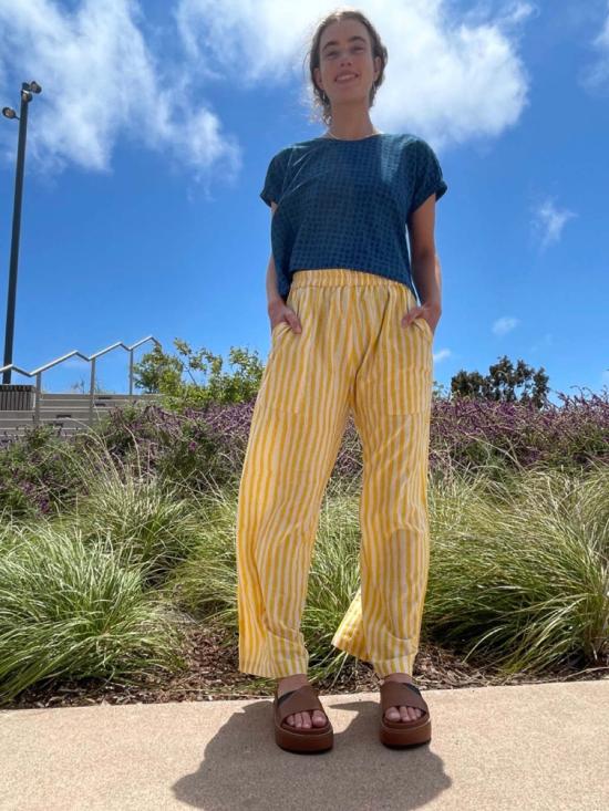  Happy French Gang 팔라초 팬츠 해피 프렌치 갱 오마르 레이  옐로우 - HAPPY FRENCH GANG