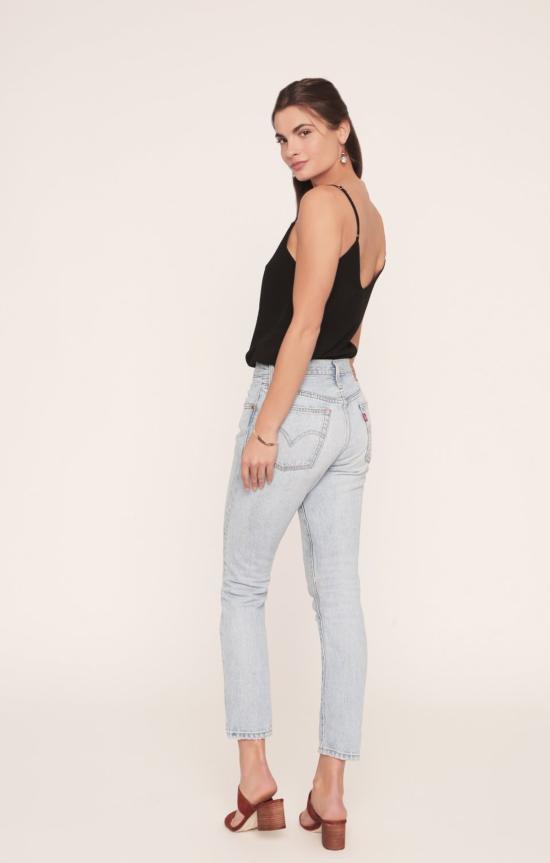  메릿 찰스 민소매 티셔츠 코코 탱크탑 블랙 레이온 - MERRITT CHARLES