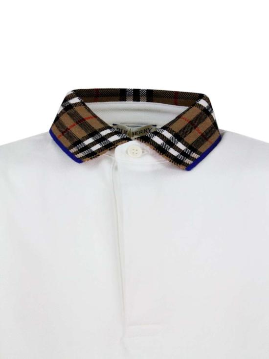  [키즈] 버버리 폴로 셔츠 아동용 티셔츠 (흰색) - BURBERRY