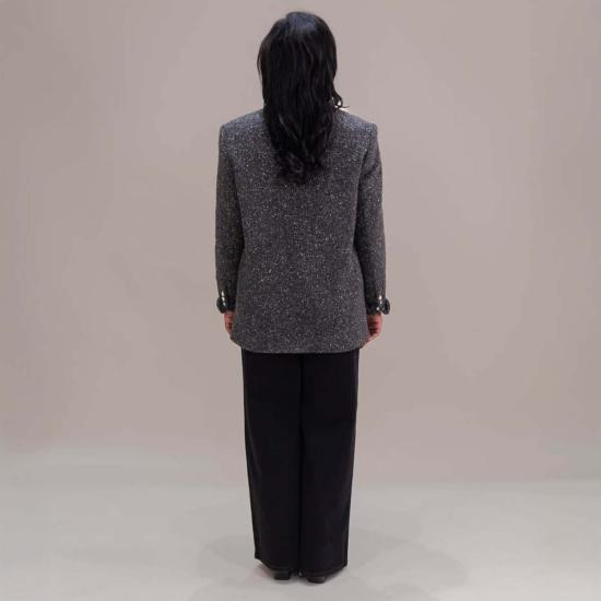  알리지 수트 자켓 알리시 울 블레이저 스페클드 앤트러사이트 - ALYSI