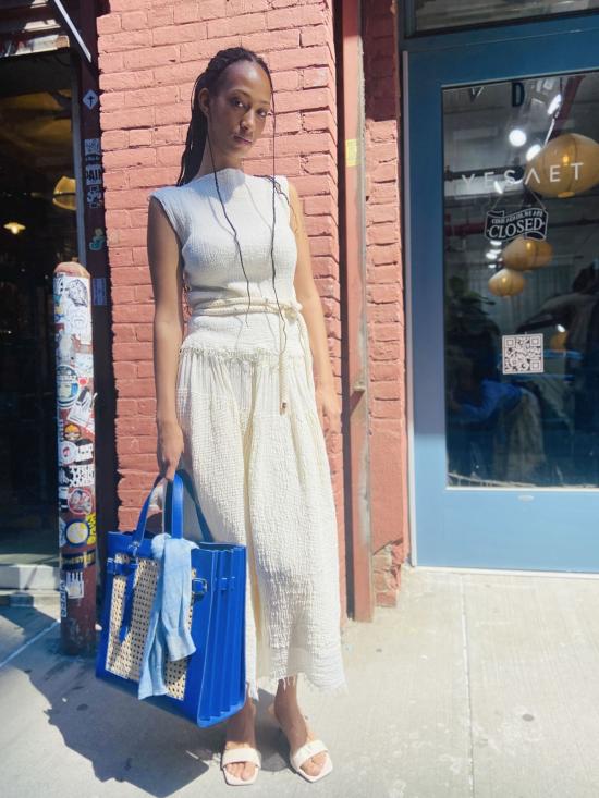  Yesaet 반팔 티셔츠 Tanash 머슬 티셔츠 Ecru - OTHER BRANDS