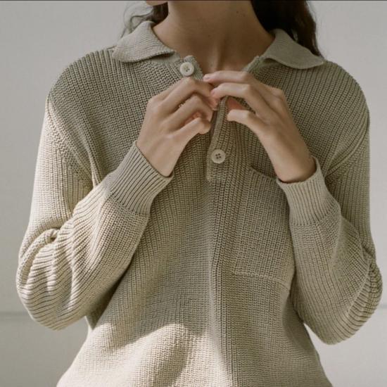  샤이나 모트 스웨터 사치  브론즈/그레이지/내추럴 - SHAINA MOTE